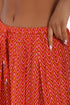 Wide leg pants in printed cotton gauze with pockets